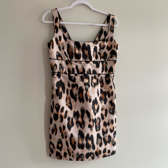 RED VALENTINO Leopard Print Bow Dress - Picture 1 of 7